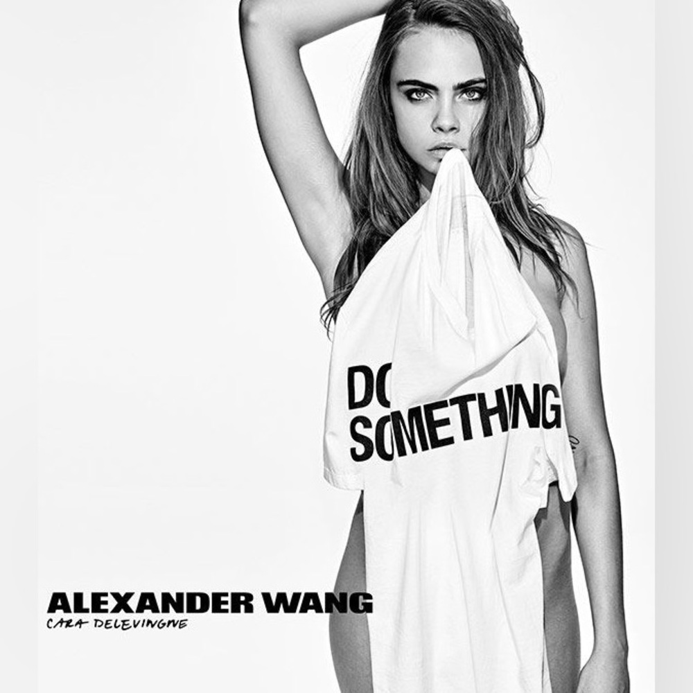NEW Alexander Wang Do Something White Tshirt Unisex